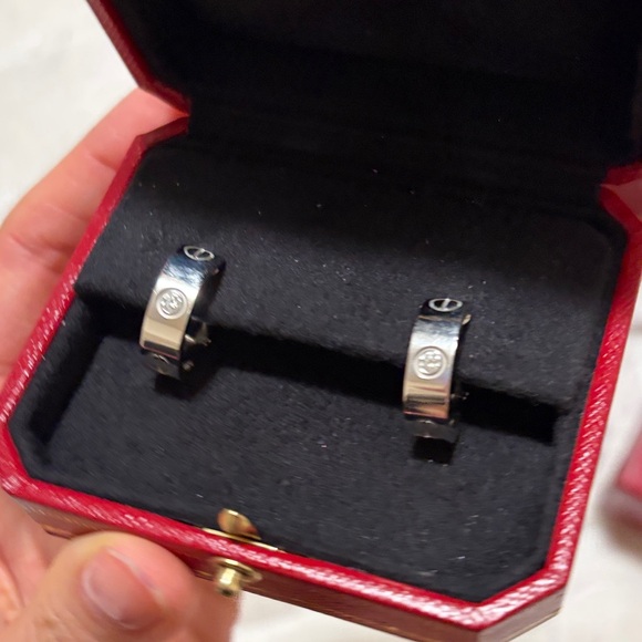 Cartier Classic Love Earrings with Diamonds - Picture 2 of 11